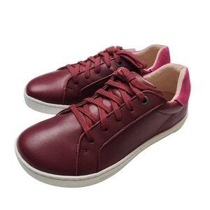 Birkenstock Porto Kids Maroon Leather Sneakers 1020273 Size 33‎ US L2 New